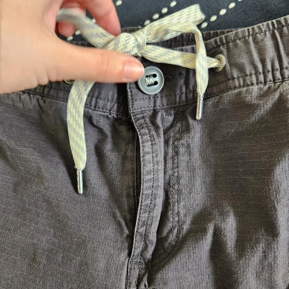 Vuori Ripstop Cropped Wide Leg Pants Charcoal Size XS